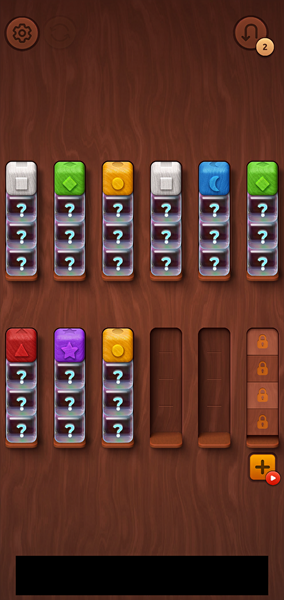 Colorwood Sort Puzzle Game　ゲーム画面2.png